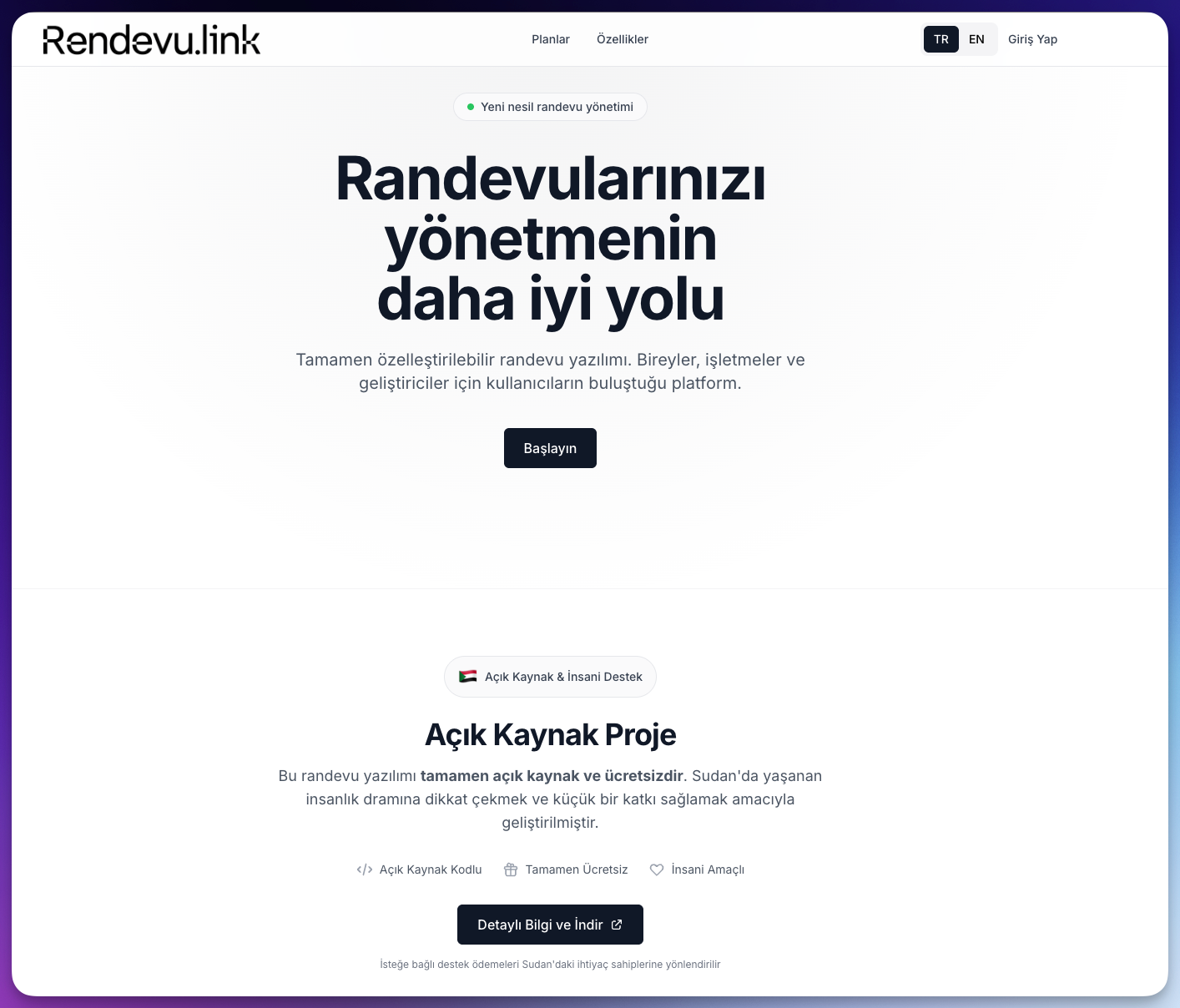 📅 rendevu.link – Açık Kaynak Randevu Sistemi Yolculuğum