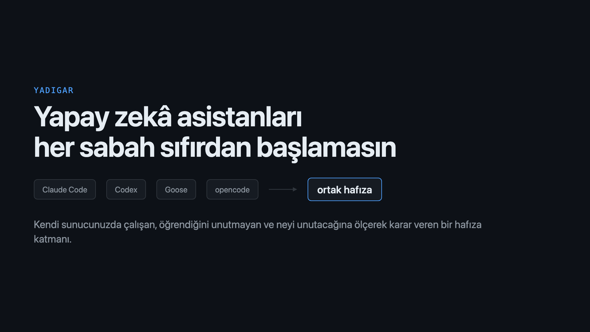 Yadigar: ajanlar unutmasın diye yazdığım hafıza katmanı